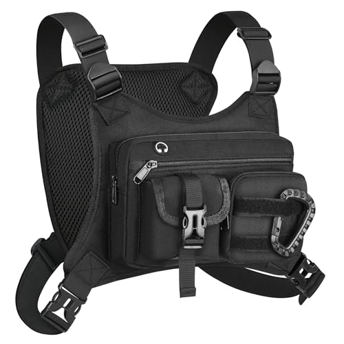 Lightweight Running Chest Pack for Men & Women with Phone Holder