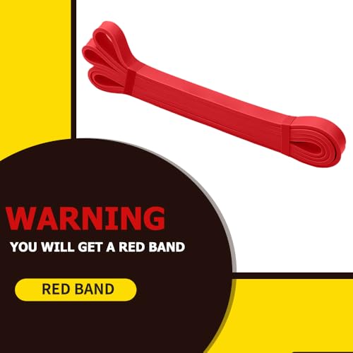 Natural Latex Pull Up Resistance Band - Red (15-35lbs)
