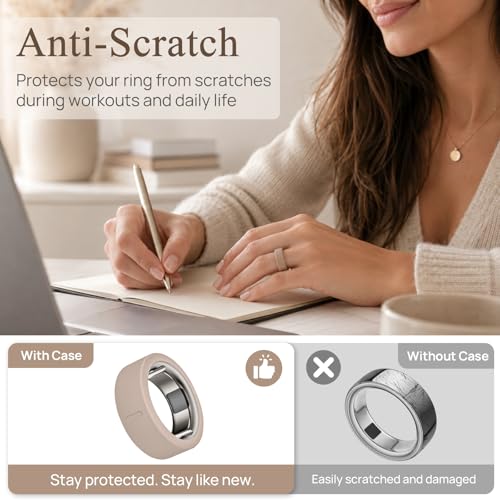 10 Pack Ultra-Thin Silicone Covers for Oura Ring Gen 3/4 - M
