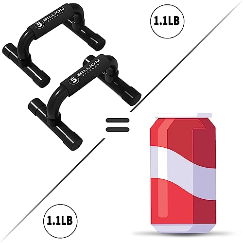 Heavy-Duty Push Up Bars - Portable Calisthenics Equipment - Black - 330lb