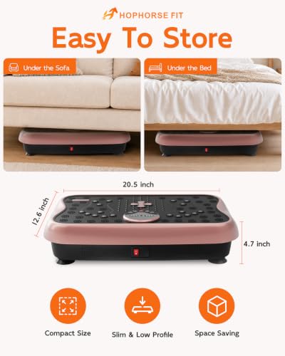 Vibration Plate Exercise Machine for Weight Loss - Rose Gold