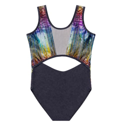 Destira Catlandia Split-Back Gymnastics Leotard for Girls, Tokyo Nights