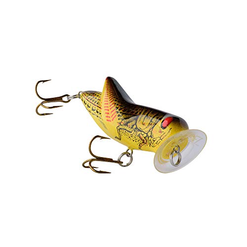 Crickhopper Popper Fishing Lure - Yellow/Black, 1.75-Inch