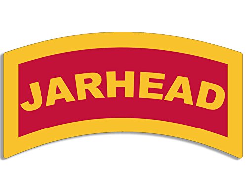 Military Vinyl Jarhead Decal - 3 x 5 Inch USMC Sticker