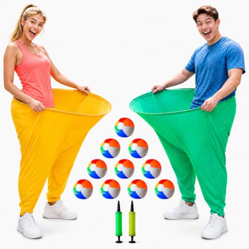 Giant Granny Pants Yard Game Set - Outdoor Big Pants Party Toss, 40x32 in