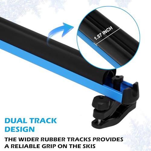 Heavy Duty Ski Rack with Locking Carrier for Skis & Snowboards