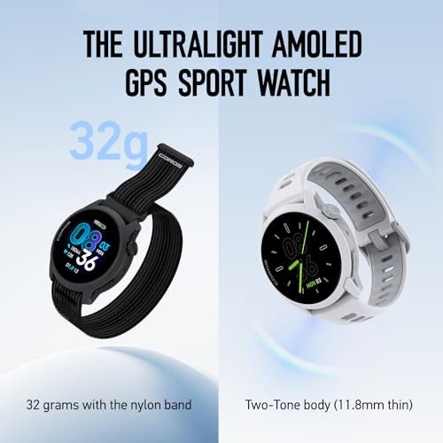 Ultralight Sport GPS Watch - COROS PACE 4 Black Silicone
