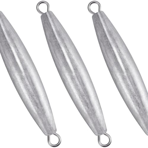 1oz Inline Trolling Lead Sinkers - 5 Pack for Saltwater Fishing