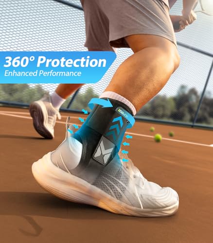 ZOELION M Ankle Brace Support for Sprains & Injury Recovery - Slim Fit, Self-Adjusting Pads