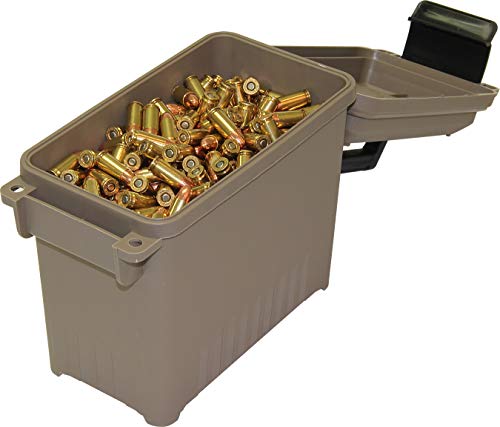 Mini Ammo Can for Bulk Ammo - Water-Resistant Seal - Dark Earth