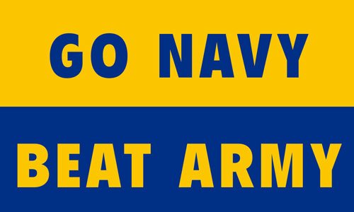 Navy Beat Army Vinyl Decal - 3x5 Inch Car Laptop Sticker