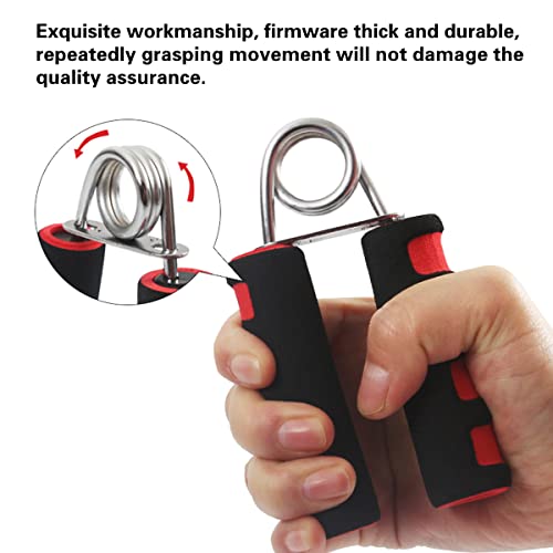 Foam Hand Grip Strengthener - 2 Pack for Forearm, Wrist & Finger Exercise