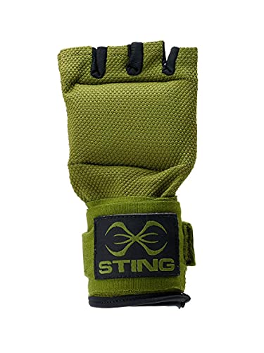 Sting Elastic Quick Wrap Gloves – Khaki Large, Boxing & MMA Training