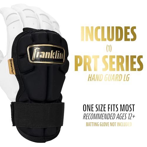Franklin Sports Black PRT Baseball & Softball Hand & Wrist Guard - One Size