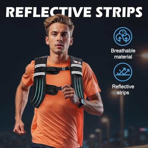Black 12 lb Weighted Vest for Women & Men - Adjustable Fitness Training