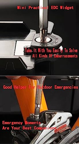 2-Piece Stainless Steel Multitool Screwdriver Set - Portable Black