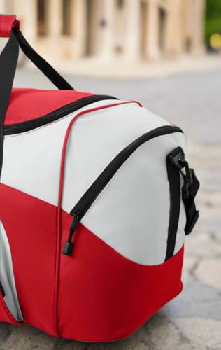 Alabama Deluxe Duffel Bag - Large Gym & Travel Bag - Red