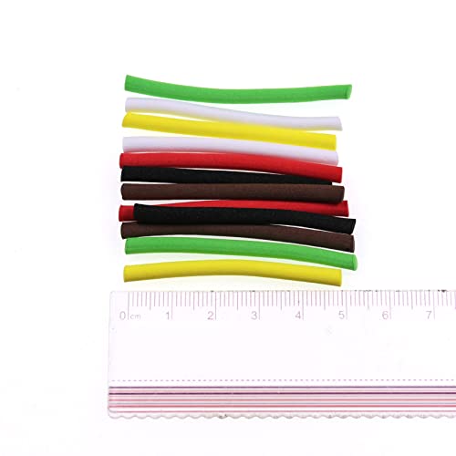 18PC Fly Tying Foam Cylinder Set - 3 Sizes, 6 Colors Combo