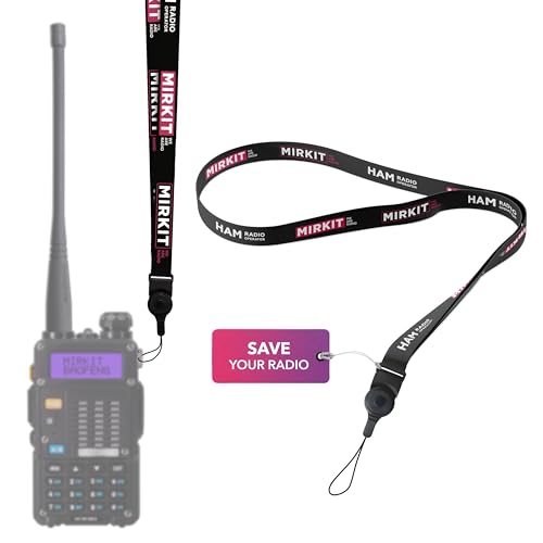 Quick Release Ham Radio Neck Lanyard - Durable Nylon Walkie Talkie Strap