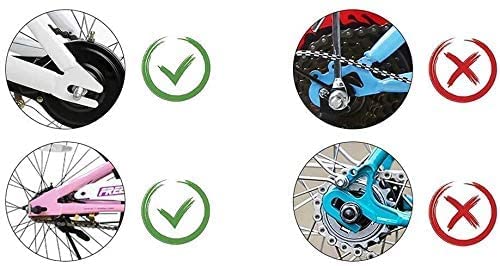 Children's Bicycle Training Wheels - Black, 12-20 Inch Single Speed
