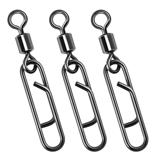 Fishing Clips with Swivels - 20 Pack 42LB Quick Change Connectors