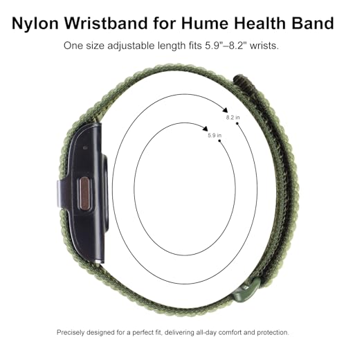 Polyjoy Hume Band Replacement Strap 1.0 Nylon Loop Sport Wristband – Black/SeaShell/Starlight/Navy Blue/Army Green/Green