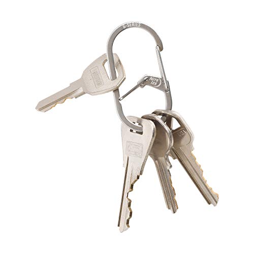 G-Series Dual Chamber Stainless Steel Carabiner Keychain - #2 Size