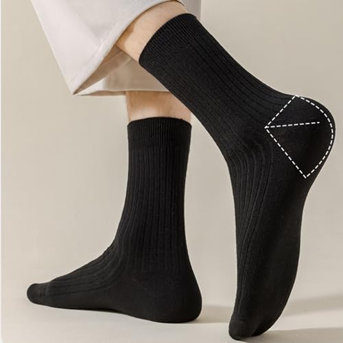 Looknniy 20 Pairs Men's Crew Athletic Socks - Moisture Wicking, Cushioned, Sport & Running, Color F