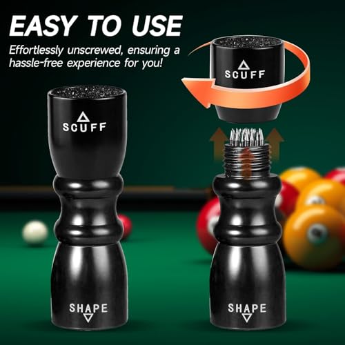 3-in-1 Cue Tip Tool, Professional Pool Shaper, Billiard Accessories