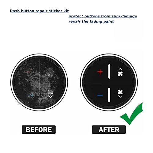 AC Dash Button Repair Sticker Kit - 2006-2014 GM Vehicles, 2 Pcs (AC19 x2)