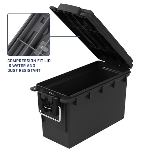Lockable Waterproof Ammo Storage Box - Stackable Dry Box for Gear