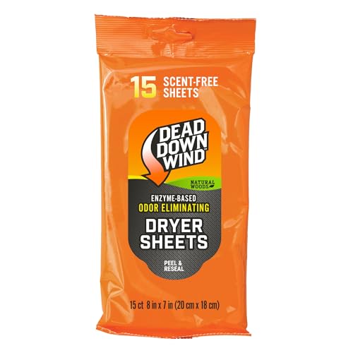 Natural Woods Scented Dryer Sheets - Odor Eliminating 15 Ct