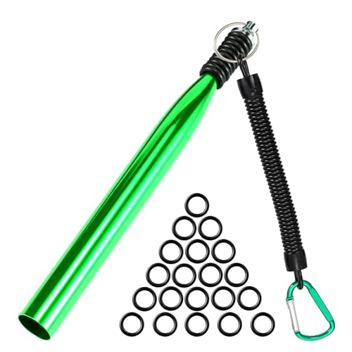 Wacky Rig Tool with 30 O-Rings for Bass Fishing - Green
