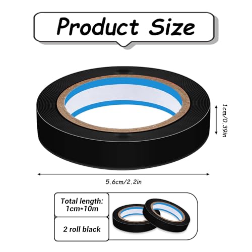 PVC Racket Finishing Tape for Tennis and Badminton - 2 Rolls