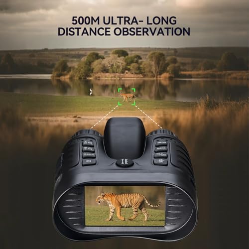 Night Vision Goggles with AI Smart Rangefinder,4K Video Full Dark HD