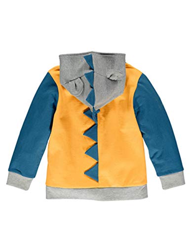 Kids Toddler Boys Dinosaur Cartoon Hoodie Jacket 6-7 Years Yellow LitBud