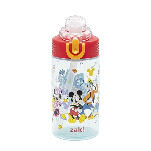 16oz Leak-Proof Straw Kids Water Bottle - Mickey Mouse Design