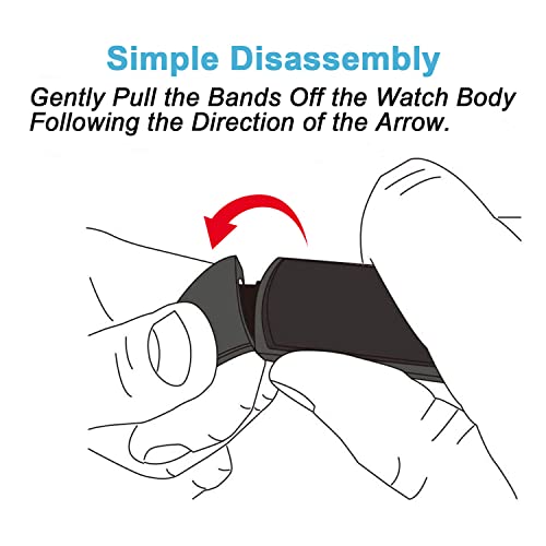 S5 Fitness Tracker Replacement Wrist Band - Black