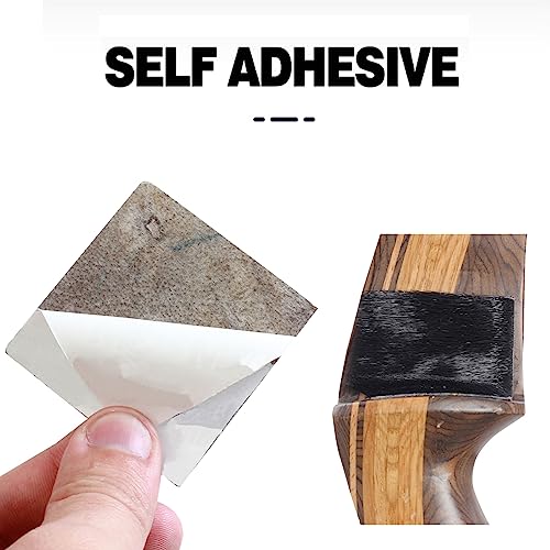 SPG Archery Hair Arrow Rest - 4 Packs All-Natural Fur Adhesive Shelf