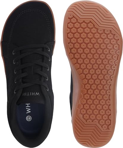 WHITIN Men's Wide Barefoot Zero Drop Minimalist Sneakers W892 - 10 Wide