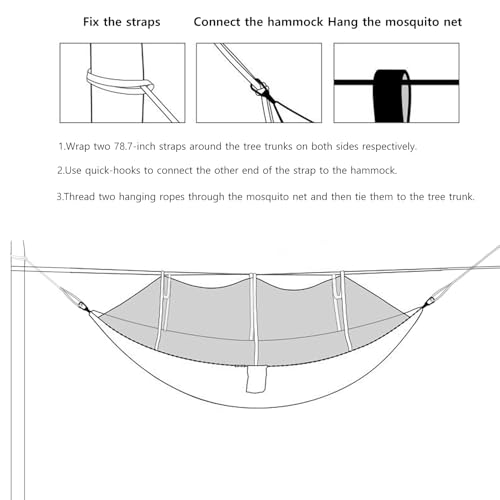 Wind Tour Green Camping Hammock with Mosquito Net Tent – Portable Outdoor Hammock