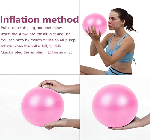 9-Inch Small Exercise Ball for Pilates & Yoga - Pink