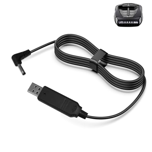 Power Cord for Cobra RAD 350/380/450/480i Radar Detectors - 9.84 FT