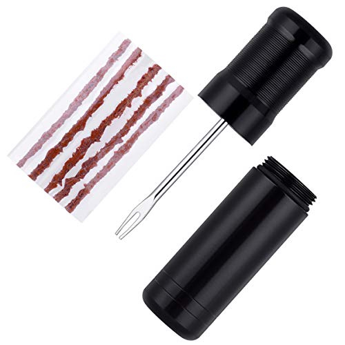 Tubeless Bike Tire Repair Kit - Includes Storage Canister & 5 Plugs