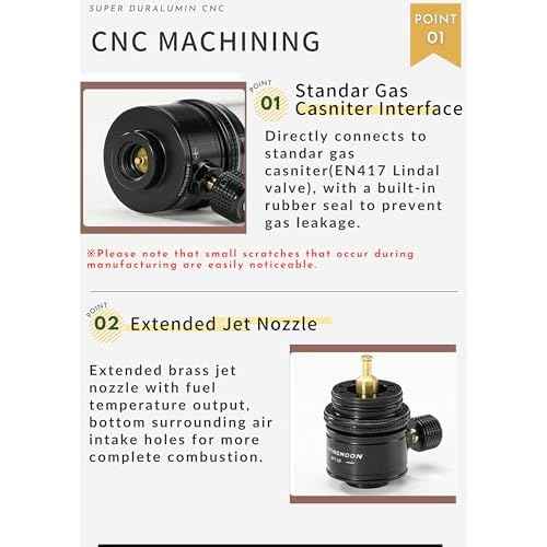 CAMPINGMOON Candle Lantern Gas Mini Small Camping Backpacking Black BKT-1D