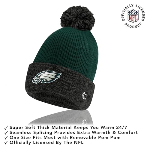 Philadelphia Eagles Winter Beanie & Touch Screen Gloves Set - One Size