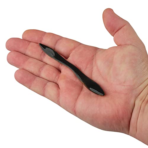 Jumbo Leech Fishing Soft Bait - Black Pumpkin / 5"