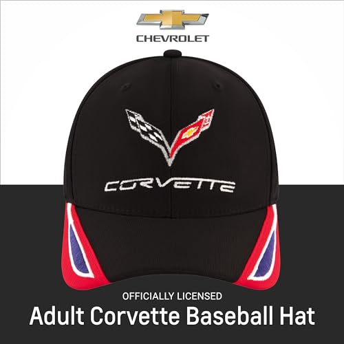 Chevrolet Baseball Cap - Black One Size Cotton Hat, Officially Licensed