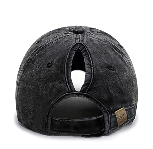 LOKIDVE Home Girl Baseball Cap Washed Cotton Distressed Ponytail Hat for Real Estate Agent - Hustle