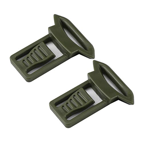 Quick Release Goggle Clips for Airsoft Helmet - OD Green